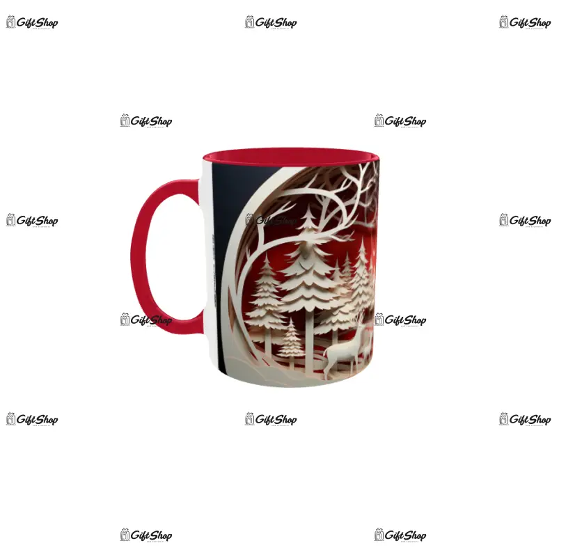 Iarna decor, cana din ceramica, 330ml, model cgs1783